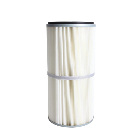 Polyester filter cartridge with PTFE membrane