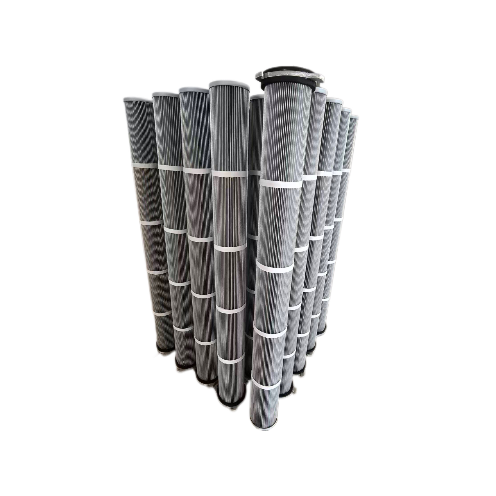 Three lugs antistatic filter cartridge